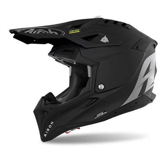 Casco cross Airoh Aviator 3 Color Black Matt - Moto Adventure