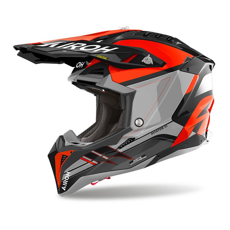 Casco cross enduro Airoh Aviator 3 Saber - Moto Adventure