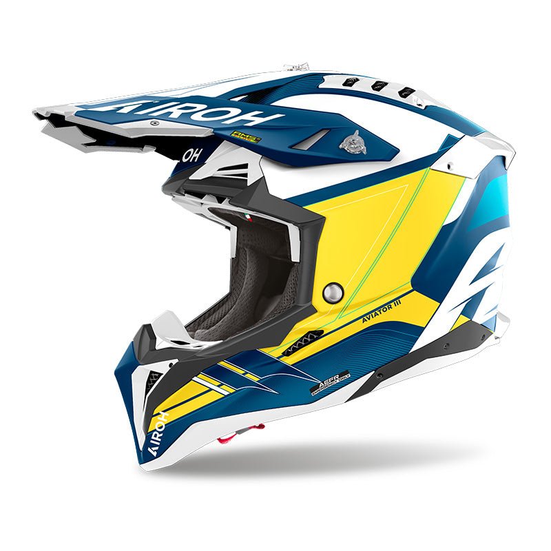 Casco cross enduro Airoh Aviator 3 Saber - Moto Adventure