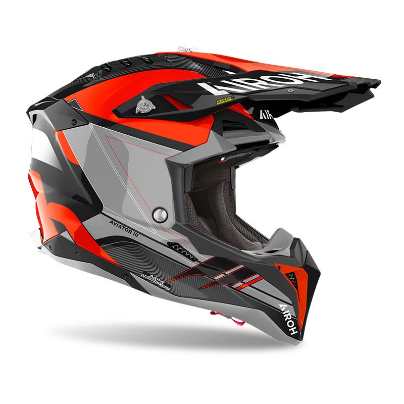 Casco cross enduro Airoh Aviator 3 Saber - Moto Adventure