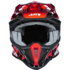 Casco cross enduro Just1 J18 Hexa rosso nero - Moto Adventure