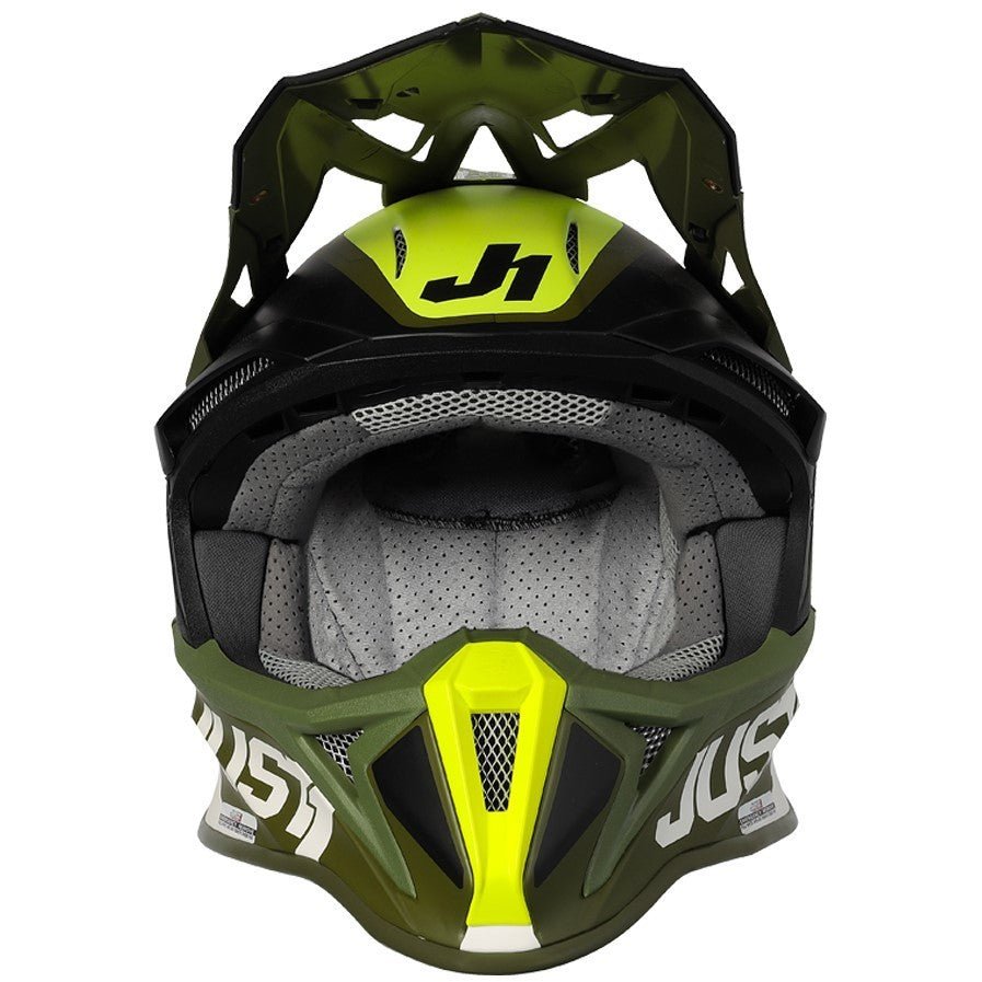 Casco cross enduro Just1 J18 Mips Pulsar Army - Moto Adventure