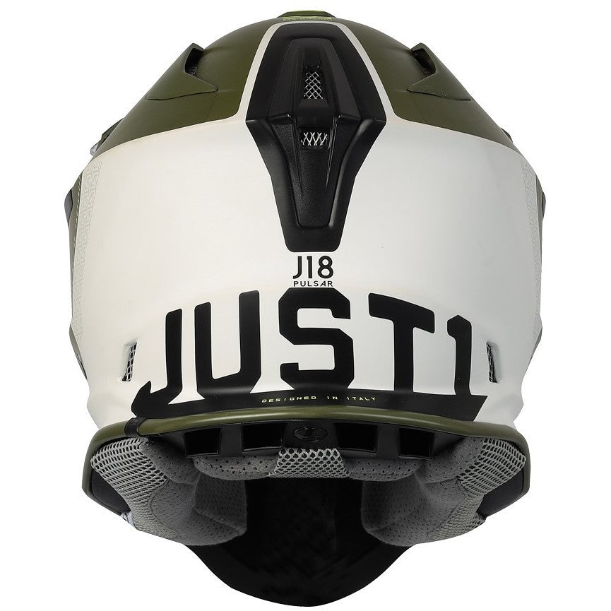 Casco cross enduro Just1 J18 Mips Pulsar Army - Moto Adventure