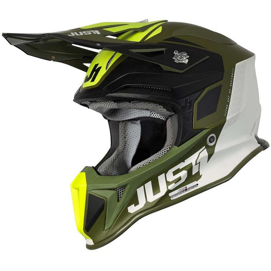 Casco cross enduro Just1 J18 Mips Pulsar Army - Moto Adventure