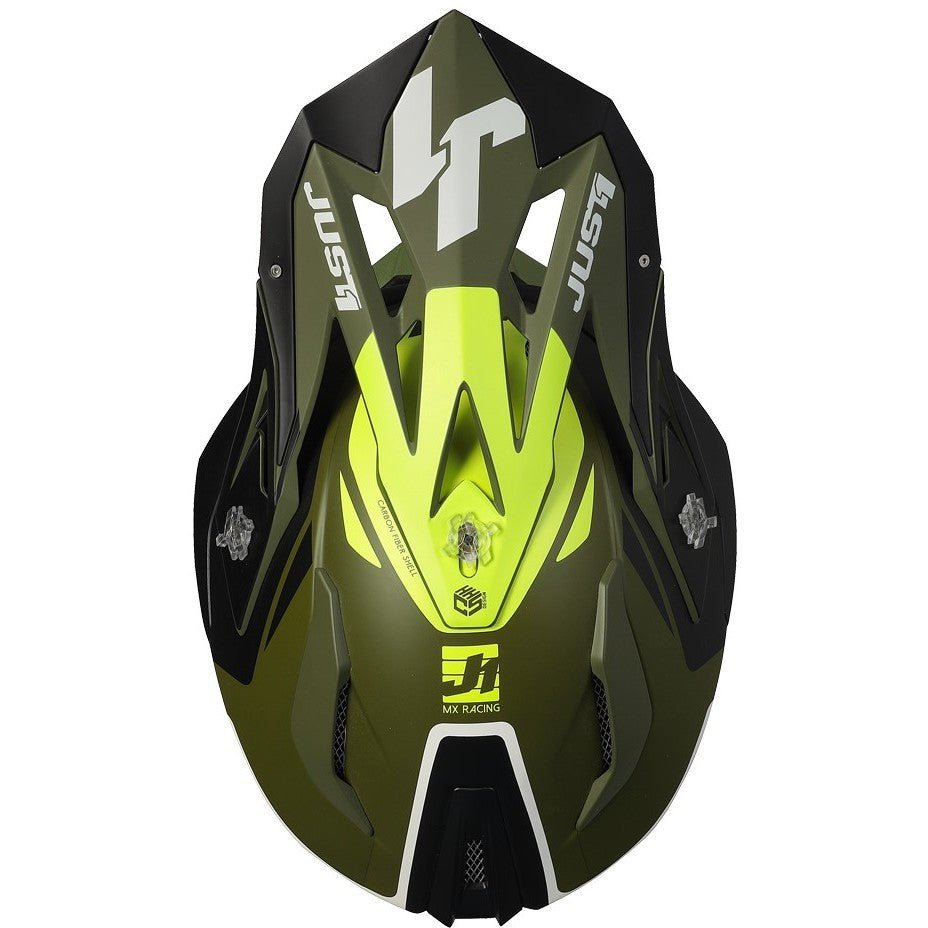 Casco cross enduro Just1 J18 Mips Pulsar Army - Moto Adventure