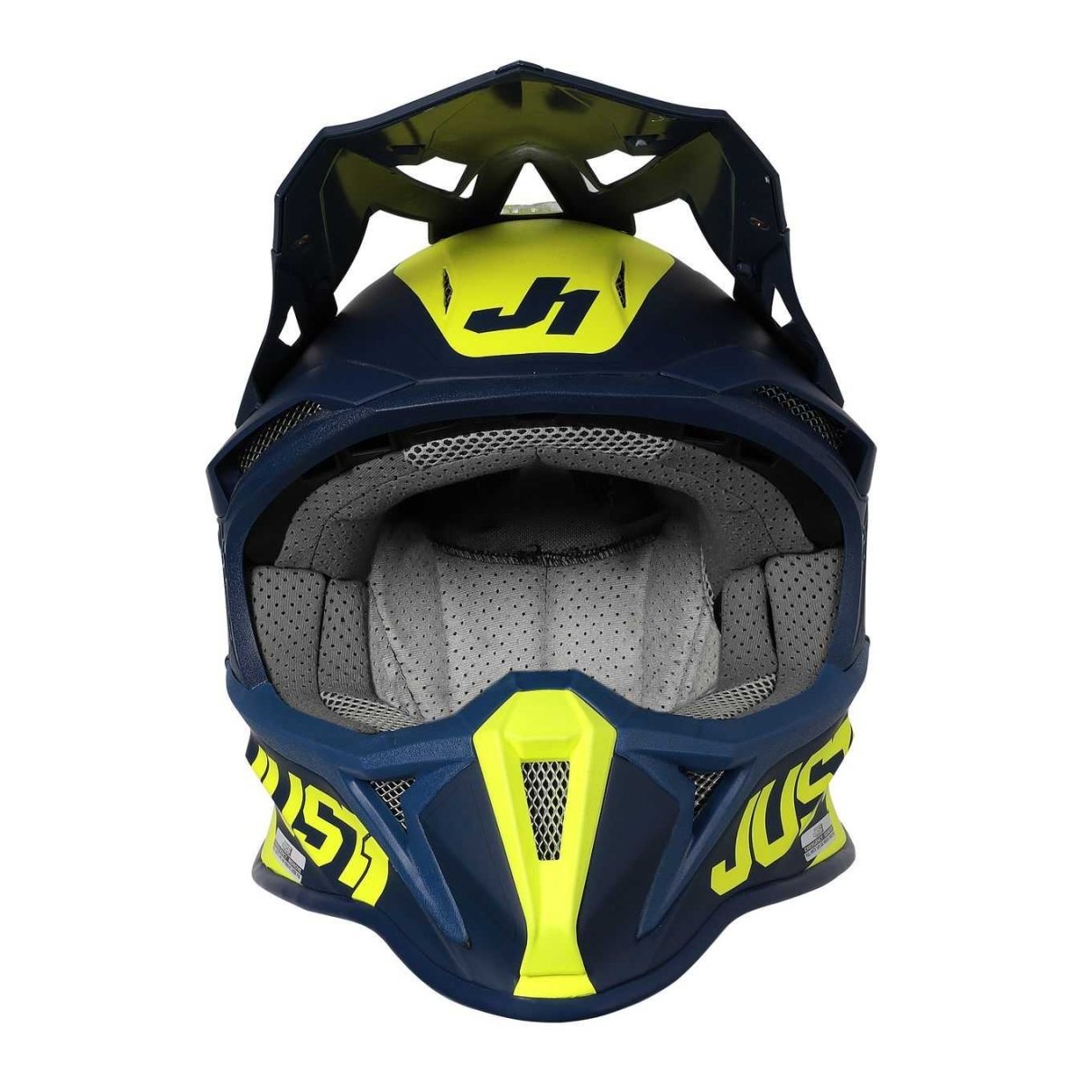 Casco cross enduro Just1 J18 Mips pulsar blu giallo - Moto Adventure