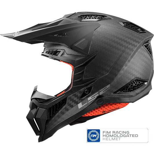Casco Cross enduro LS2 MX703 C X - FORCE PRO FIM MATT CARBON - Moto Adventure