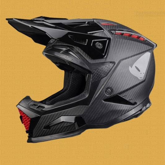 Casco cross Ufo Echus Carbon nero - Moto Adventure