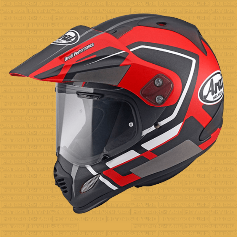 Casco integrale Adventure Arai Tour X - 4 Detour - 2 rosso nero - Moto Adventure