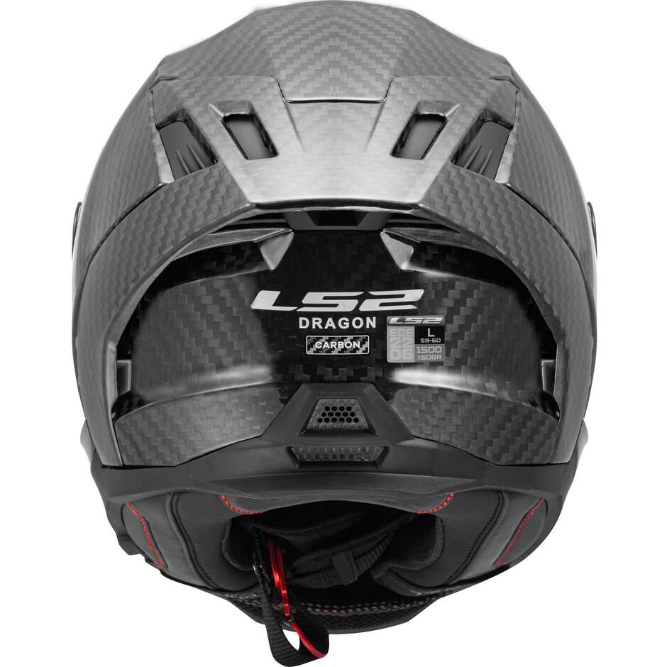 Casco integrale LS2 FF807 Dragon Carbon Nero opaco - Moto Adventure