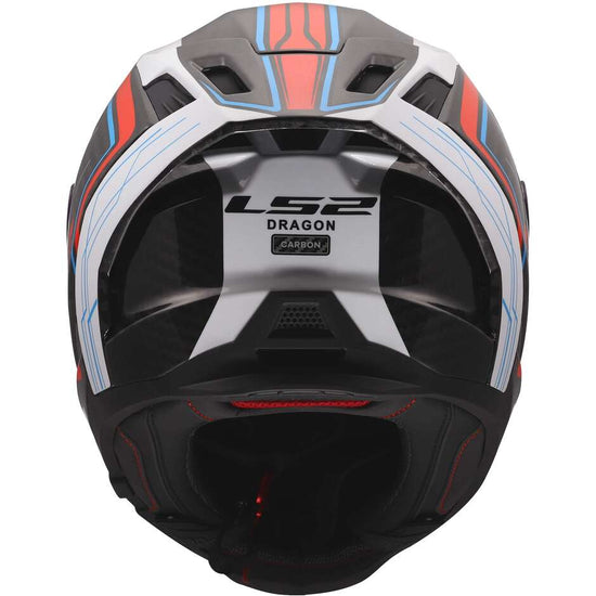 Casco integrale LS2 FF807 Dragon Carbon SUBIC Bianco Blu Rosso - Moto Adventure