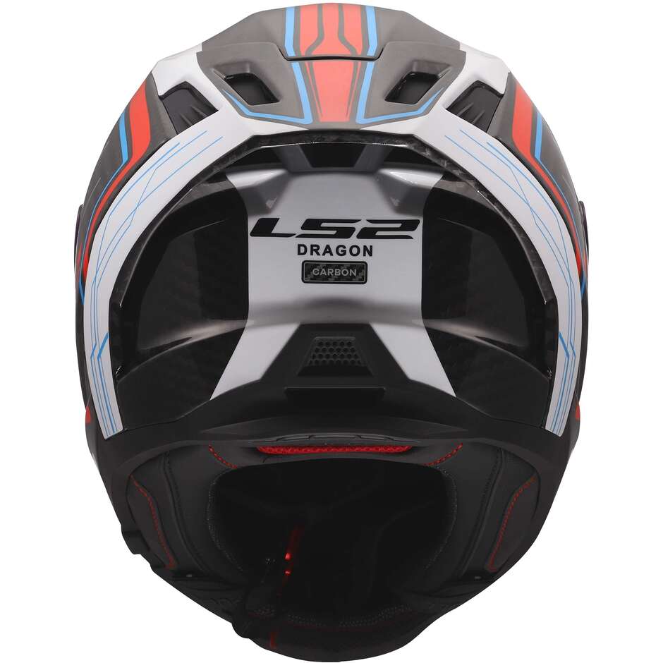 Casco integrale LS2 FF807 Dragon Carbon SUBIC Bianco Blu Rosso - Moto Adventure