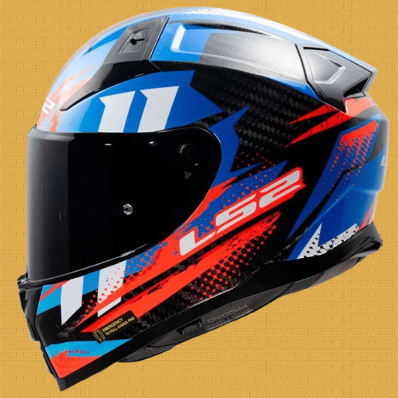 Casco Integrale LS2 FF811 Vector II Carbon TANTIC RED BLUE - Moto Adventure