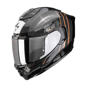 Casco integrale Scorpion Exo-1500 Carbon Air Zity Nero-Rame