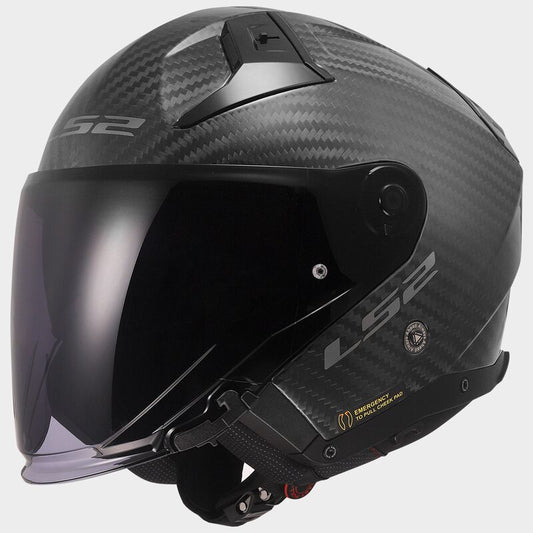 Casco jet LS2 Infinity 2 OF603 Carbon - Moto Adventure