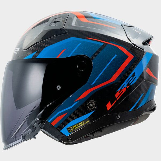 Casco jet LS2 Infinity 2 OF603 Carbon - Moto Adventure