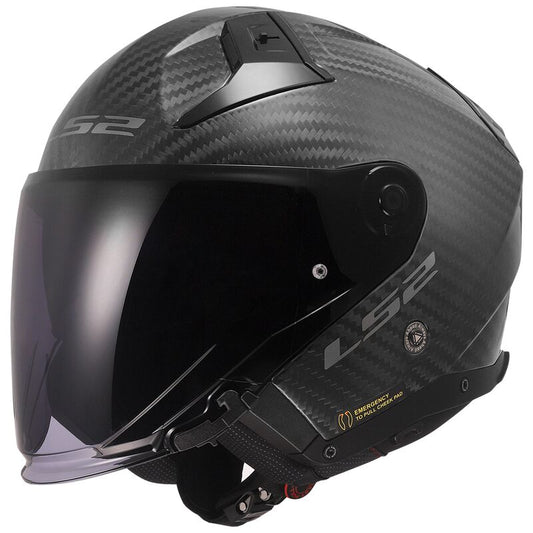 Casco jet LS2 Infinity 2 OF603 Carbon - Moto Adventure