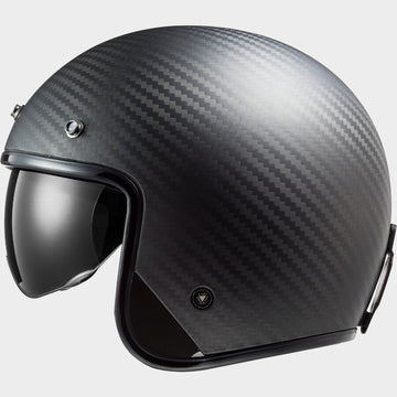 Casco jet LS2 OF601 BOB Carbon STAR Arancio - Moto Adventure