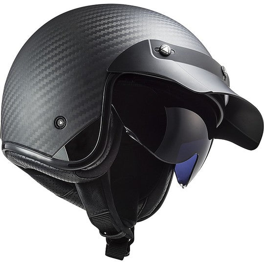 Casco jet LS2 OF601 BOB in carbonio Carbon - Moto Adventure