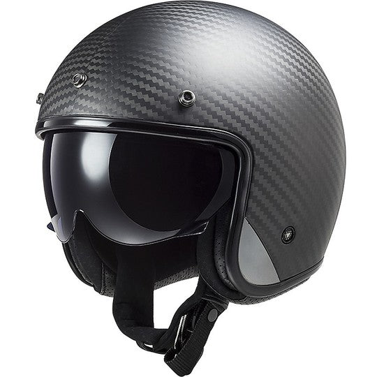 Casco jet LS2 OF601 BOB in carbonio Carbon - Moto Adventure