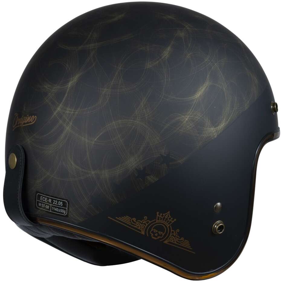 Casco jet vintage origine Primo rocker bronze - Moto Adventure
