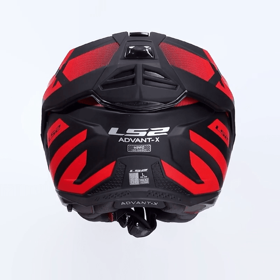 Casco LS2 FF901 ADVANT X HPFC Fibra Nova BLACK RED - Moto Adventure