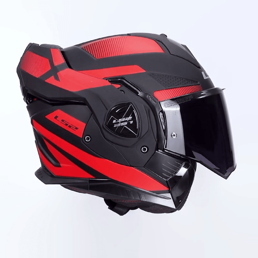 Casco LS2 FF901 ADVANT X HPFC Fibra Nova BLACK RED - Moto Adventure