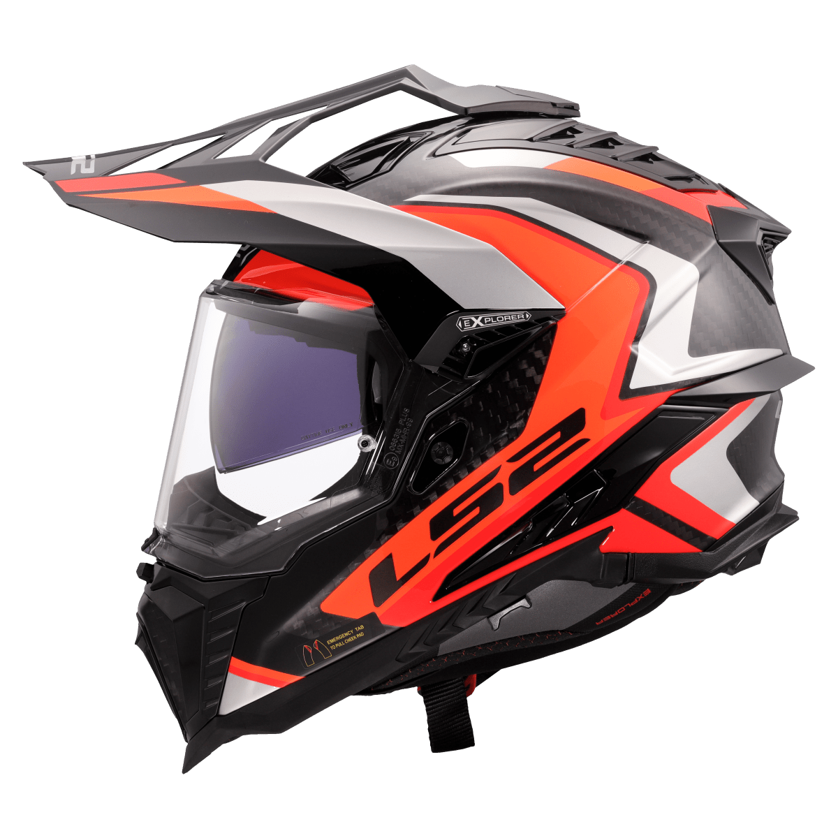 Casco LS2 MX701 C EXPLORER 2206 Carbon Frontier II - Moto Adventure