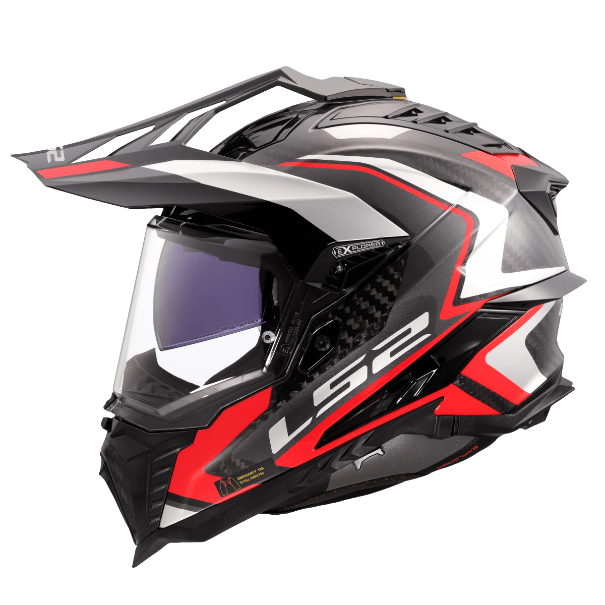 Casco LS2 MX701 C EXPLORER 2206 Carbon Frontier II - Moto Adventure