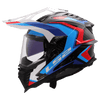 Casco LS2 MX701 C EXPLORER 2206 Carbon Frontier II White blu - Moto Adventure