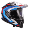 Casco LS2 MX701 C EXPLORER 2206 Carbon Frontier II White blu - Moto Adventure