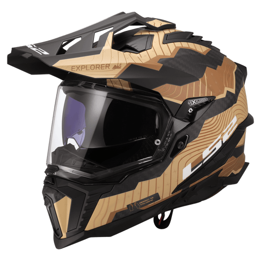 Casco LS2 MX701 C EXPLORER 2206 Carbon Trick - Moto Adventure