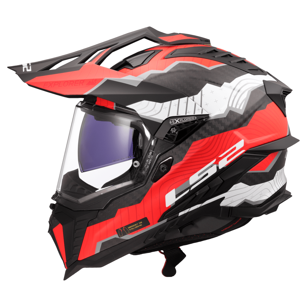 Casco LS2 MX701 C EXPLORER 2206 Carbon Trick - Moto Adventure