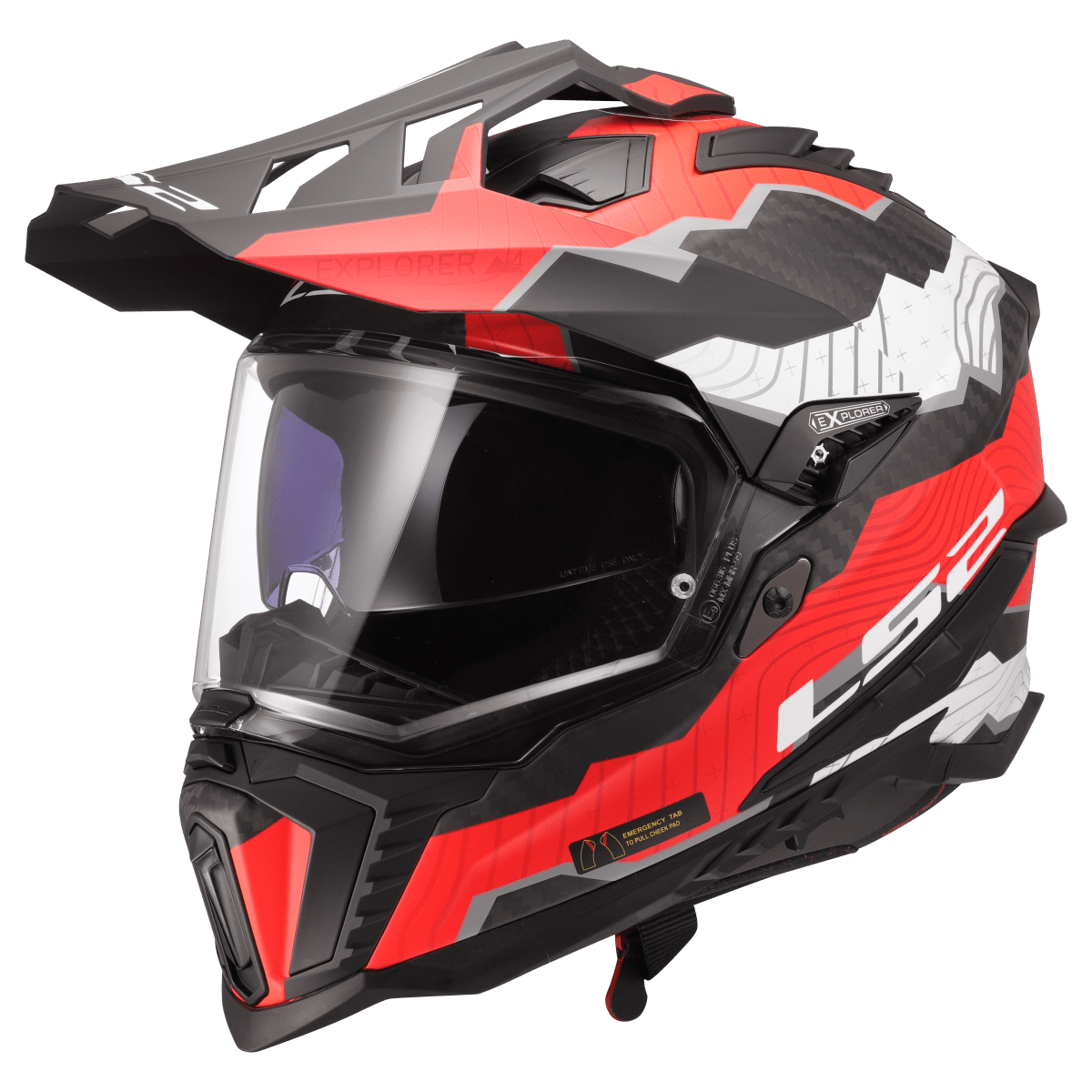 Casco LS2 MX701 C EXPLORER 2206 Carbon Trick - Moto Adventure