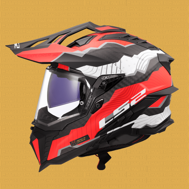 Casco LS2 MX701 C EXPLORER 2206 Carbon Trick - Moto Adventure