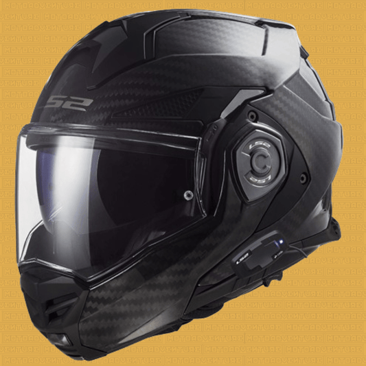 Casco modulare LS2 FF901 Advant X Carbon Nero + Interfono LS2 - 4X UCS - 06 - Moto Adventure