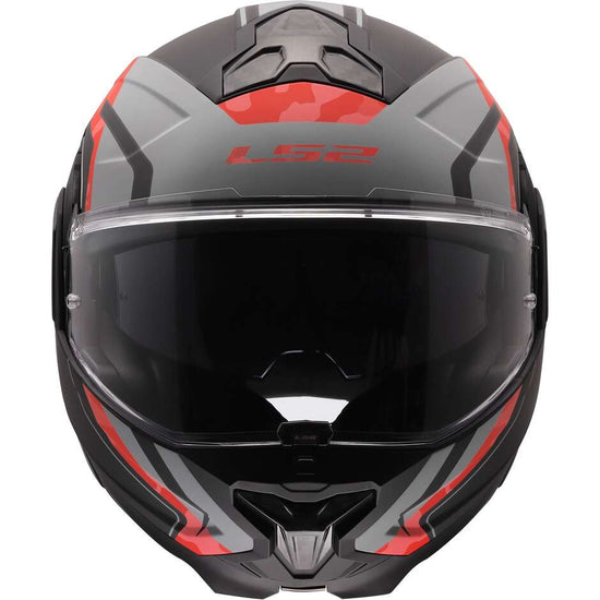 Casco modulare LS2 FF910 Advant 2 GLIDE BLACK GREY RED - Moto Adventure
