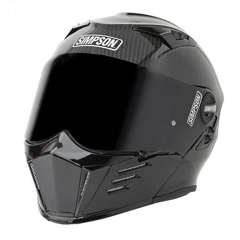 Casco Modulare Simpson Darksome Carbon 2206 nero - Moto Adventure