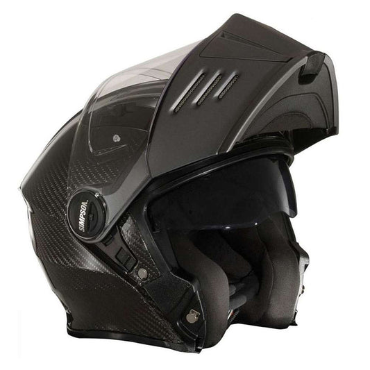 Casco Modulare Simpson Darksome Carbon 2206 nero - Moto Adventure