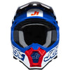 Casco cross enduro Just1 J22F Dynamo rosso blu