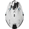 Casco Cross Enduro Just1 J38 Korner bianco nero blu