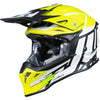 Casco cross enduro Just1 J39 Poseidon ECE2206 Giallo nero bianco