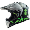 Casco cross enduro LS2 MX437 FAST EVO Heavy bianco verde