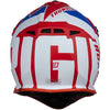 Casco cross enduro Origine Hero bianco rosso blu