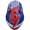 Casco cross enduro Origine Hero bianco rosso blu