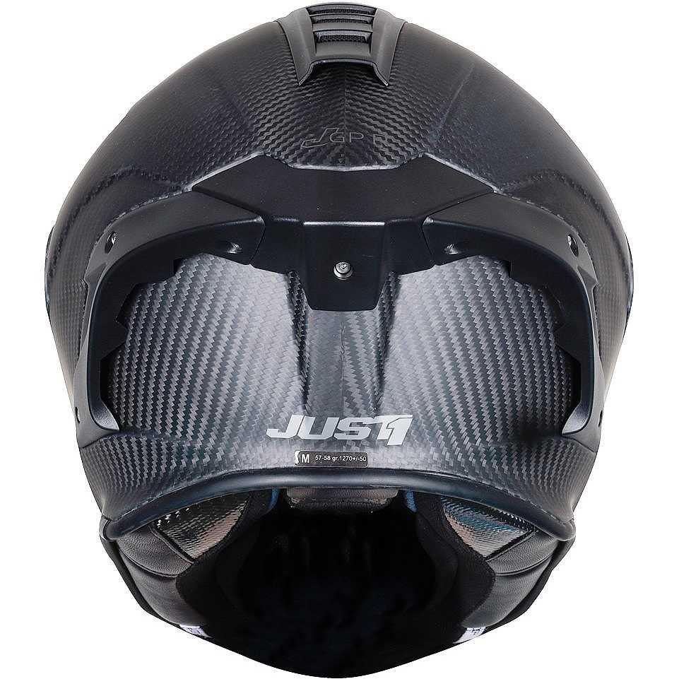 Casco Moto Integrale In Carbonio Just1 J-GPR SOLID Carbon Opaco - Moto Adventure