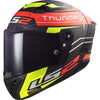 Casco integrale LS2 Thunder C Attack Rosso giallo opaco