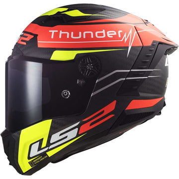 Casco integrale LS2 Thunder C Attack Rosso giallo opaco