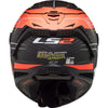 Casco integrale LS2 Thunder C Attack Rosso giallo opaco