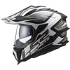 Casco adventure LS2 MX701 EXPLORER ALTER titanio bianco opaco